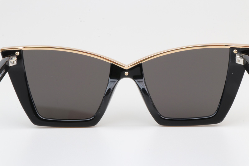 SL570 Sunglasses Black Gold Gray