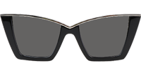 SL570 Sunglasses Black Silver Gray