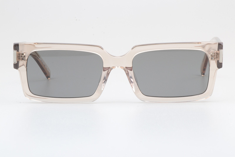 SL572 Sunglasses Transparent Brown Silver