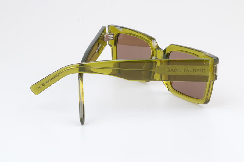 SL572 Sunglasses Transparent Green Brown