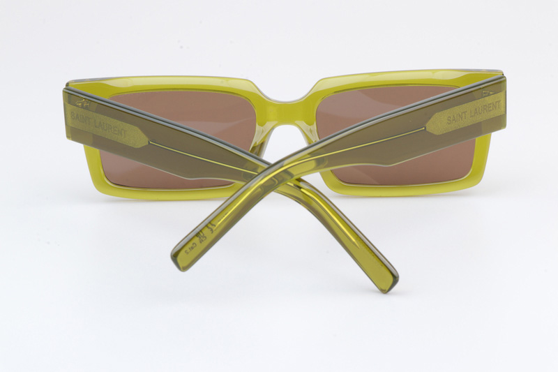 SL572 Sunglasses Transparent Green Brown