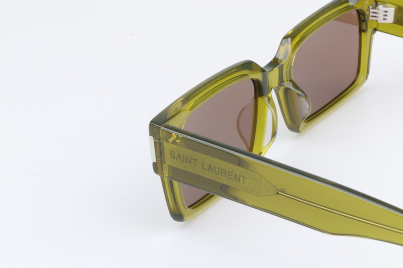 SL572 Sunglasses Transparent Green Brown