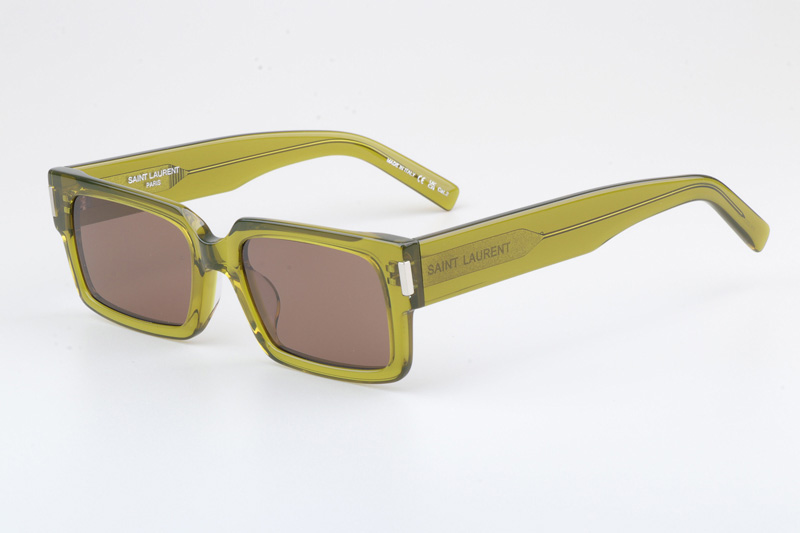 SL572 Sunglasses Transparent Green Brown