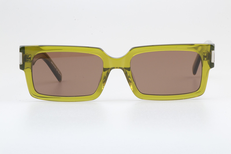 SL572 Sunglasses Transparent Green Brown