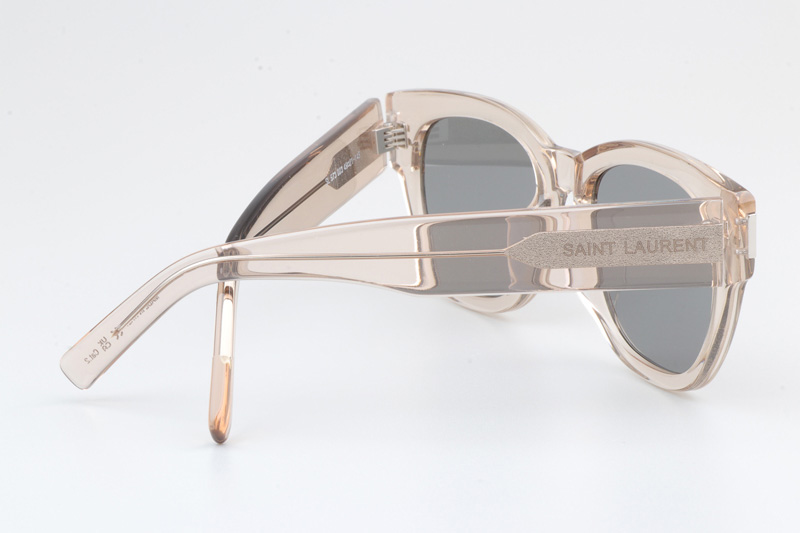 SL573 Sunglasses Transparent Brown Silver