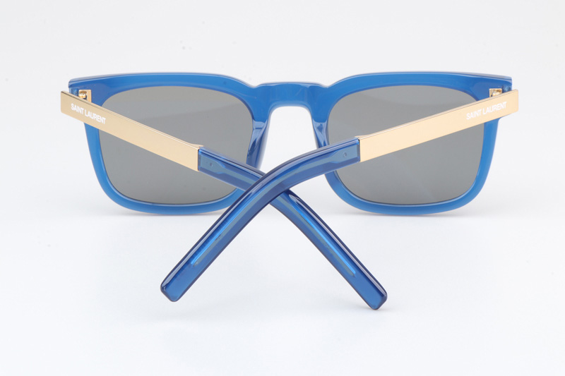 SL581 Sunglasses Blue Gold Silver