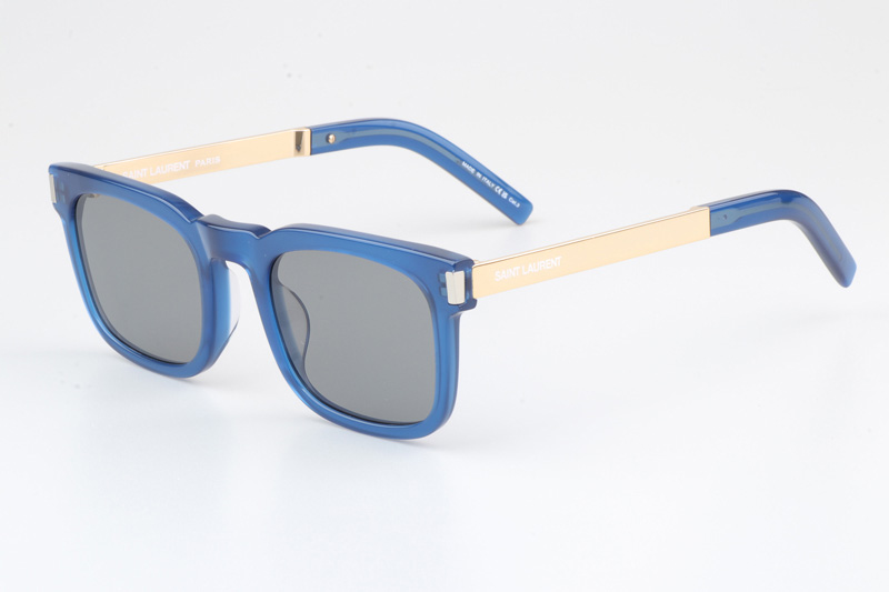 SL581 Sunglasses Blue Gold Silver