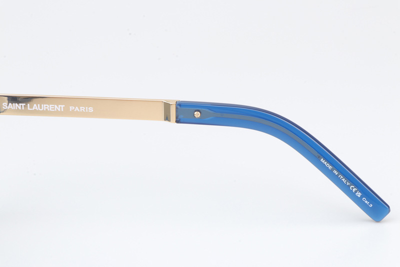 SL581 Sunglasses Blue Gold Silver