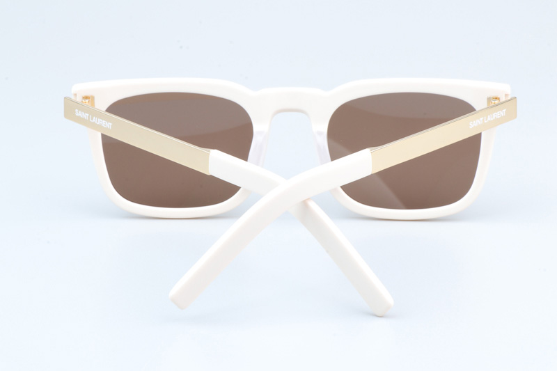 SL581 Sunglasses Cream Gold Brown