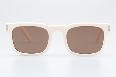 SL581 Sunglasses Cream Gold Brown