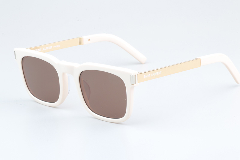 SL581 Sunglasses Cream Gold Brown