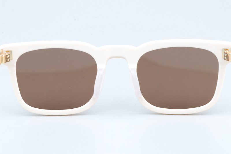 SL581 Sunglasses Cream Gold Brown