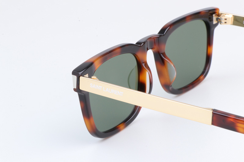 SL581 Sunglasses Tortoise Gold Green