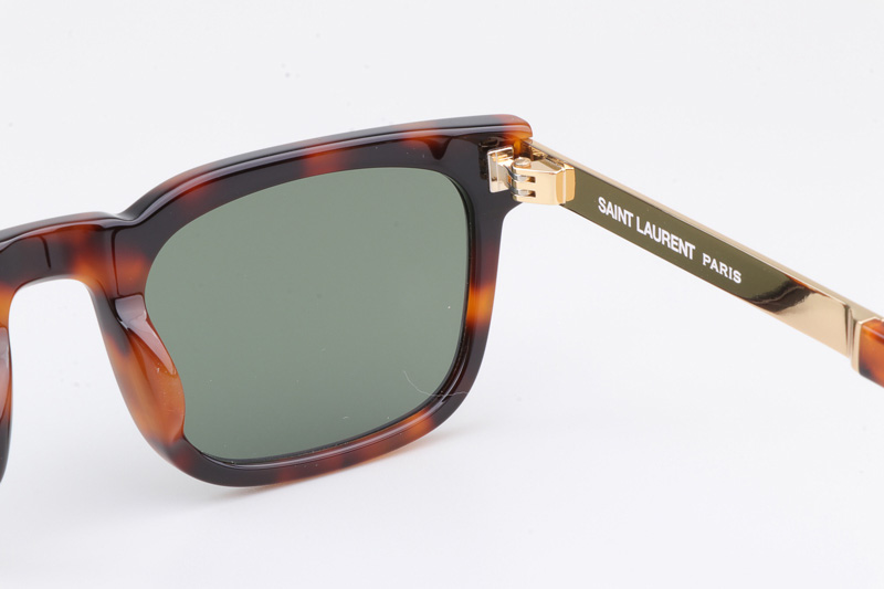 SL581 Sunglasses Tortoise Gold Green