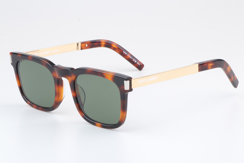 SL581 Sunglasses Tortoise Gold Green