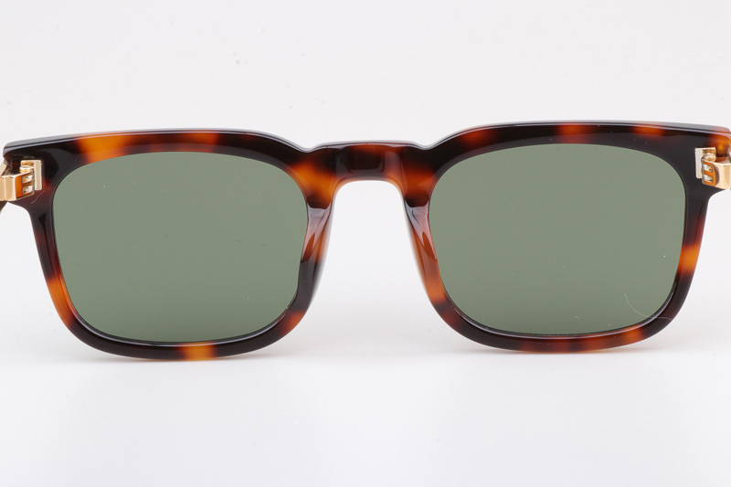 SL581 Sunglasses Tortoise Gold Green