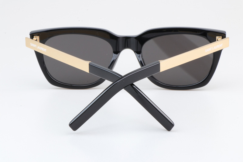 SL582 Sunglasses Black Gold Gray