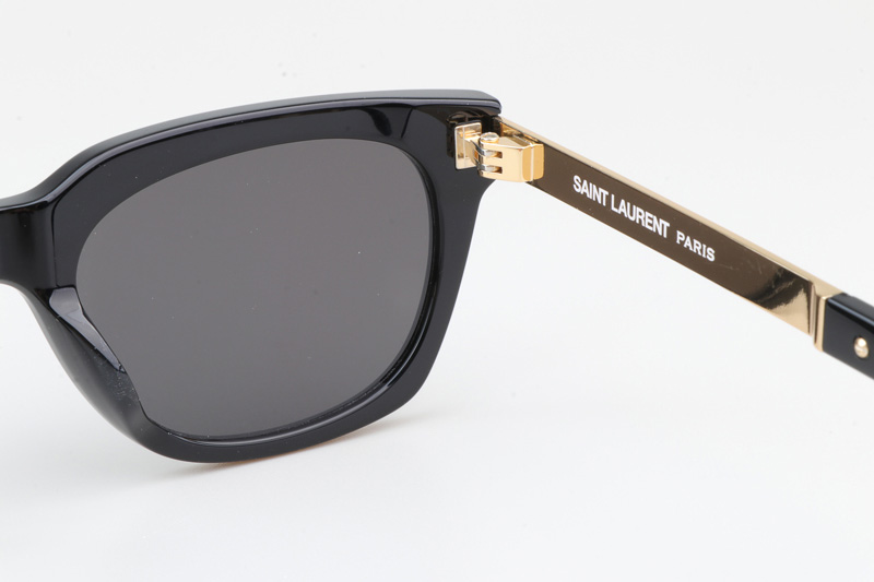 SL582 Sunglasses Black Gold Gray