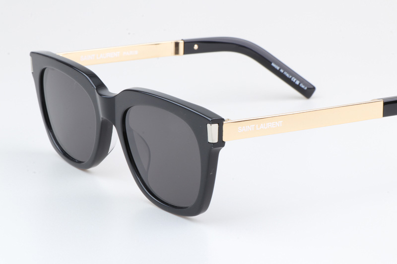 SL582 Sunglasses Black Gold Gray