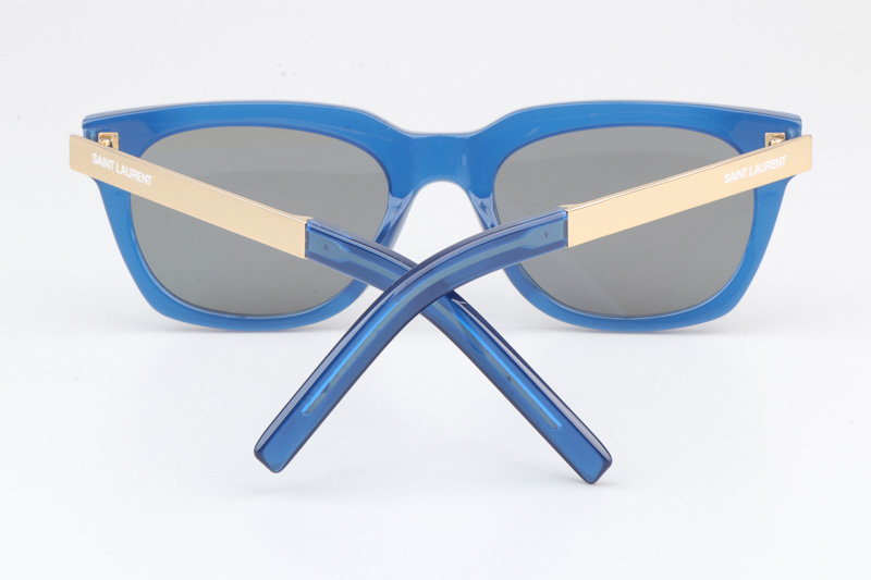 SL582 Sunglasses Blue Gold Silver