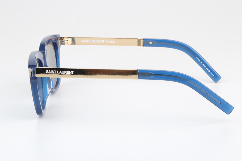 SL582 Sunglasses Blue Gold Silver