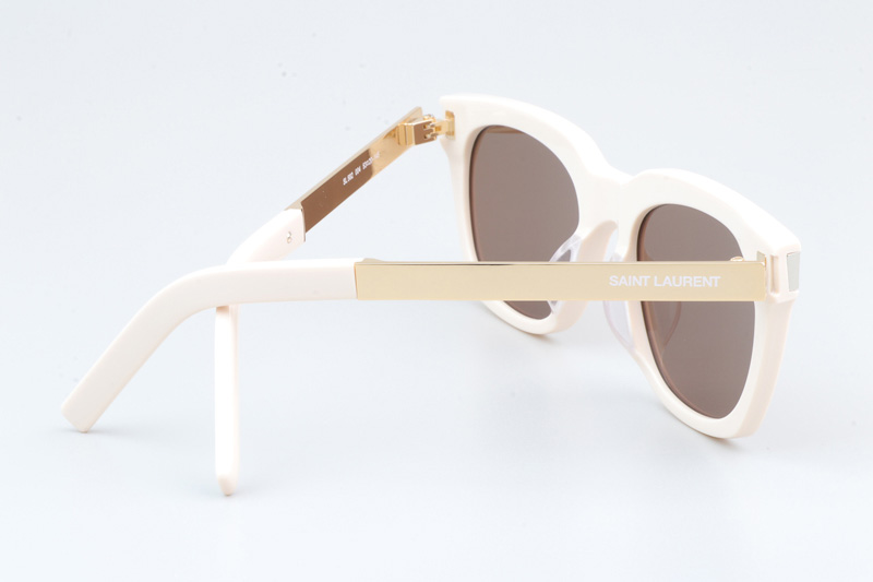 SL582 Sunglasses Cream Gold Brown