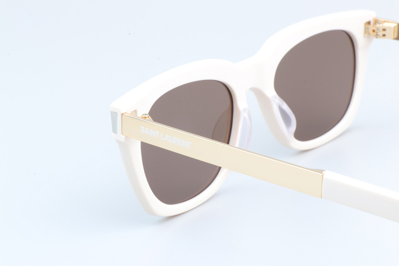 SL582 Sunglasses Cream Gold Brown