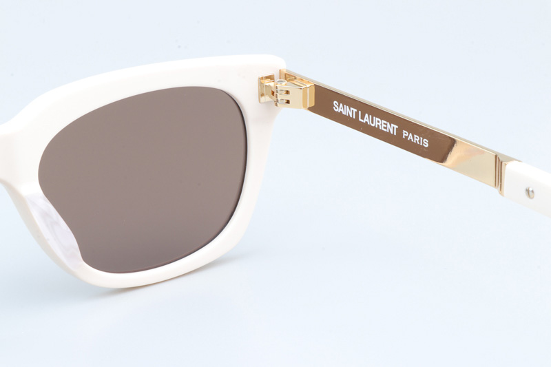 SL582 Sunglasses Cream Gold Brown