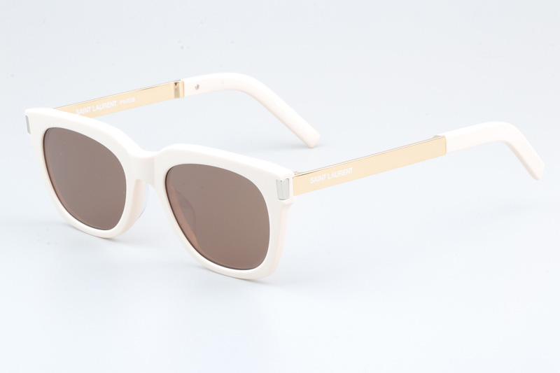 SL582 Sunglasses Cream Gold Brown