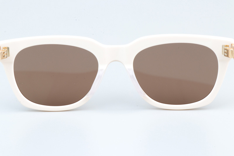 SL582 Sunglasses Cream Gold Brown