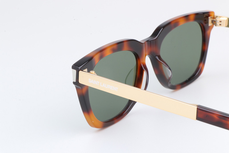 SL582 Sunglasses Tortoise Gold Green