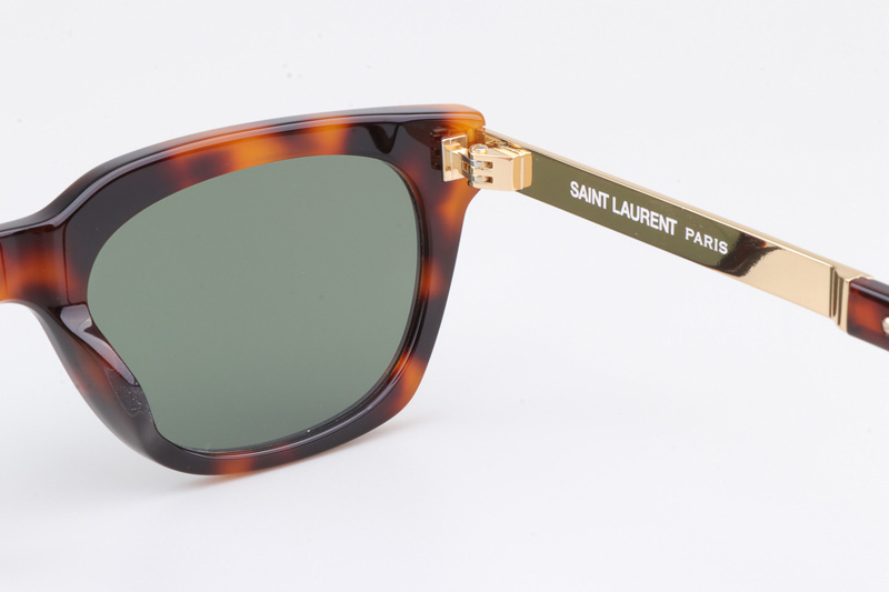 SL582 Sunglasses Tortoise Gold Green