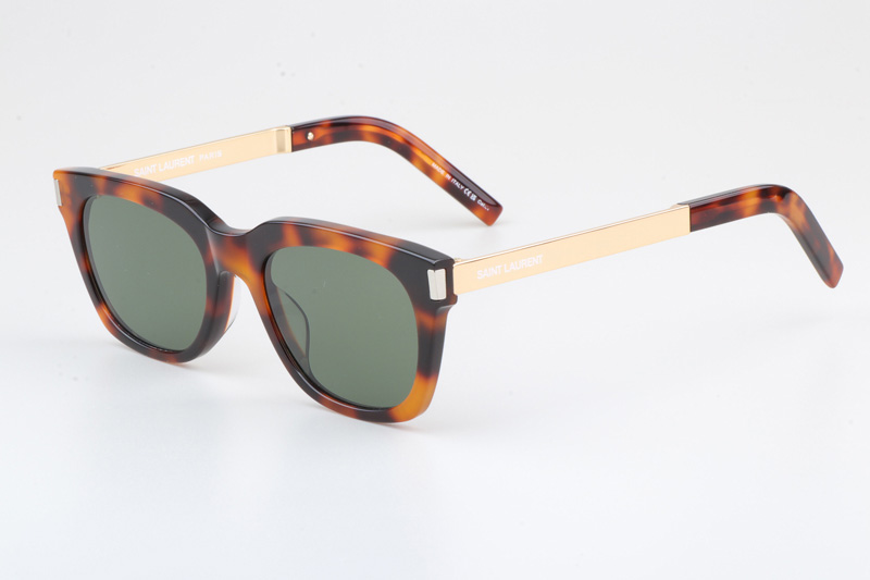 SL582 Sunglasses Tortoise Gold Green