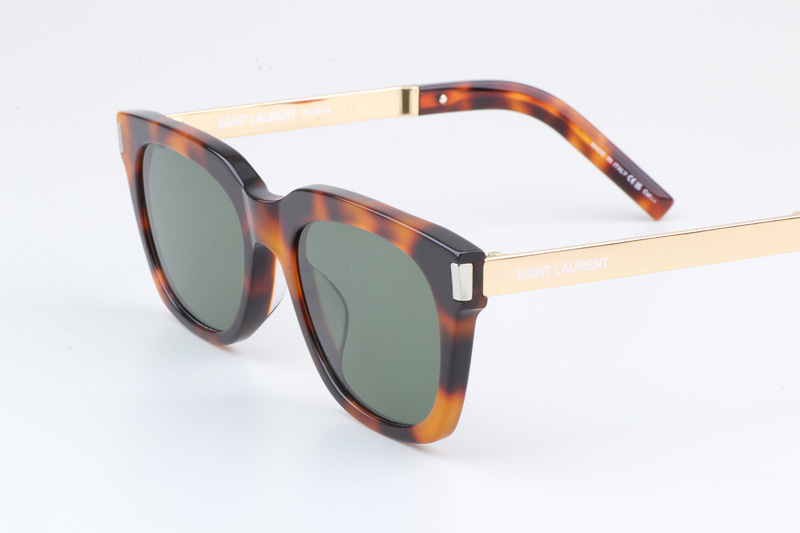 SL582 Sunglasses Tortoise Gold Green