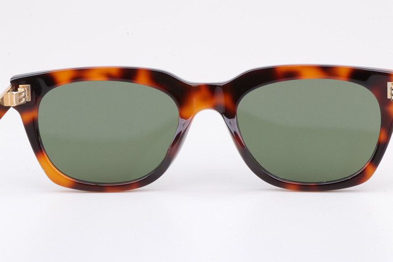 SL582 Sunglasses Tortoise Gold Green