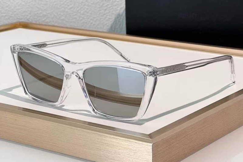 SL737 Sunglasses Transparent Silver Mirror