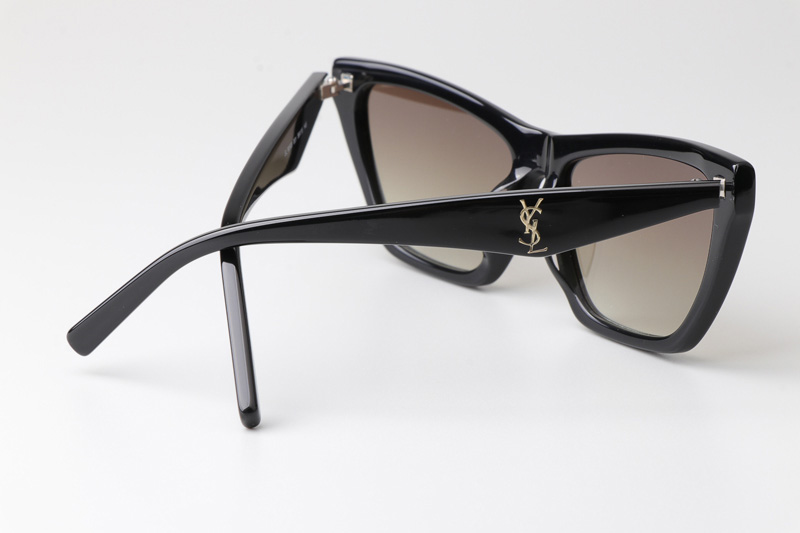 SLM103 Sunglasses Black Gradient Brown