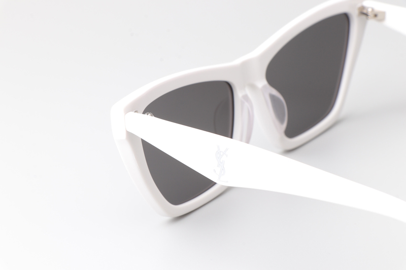 SLM103 Sunglasses White Gray