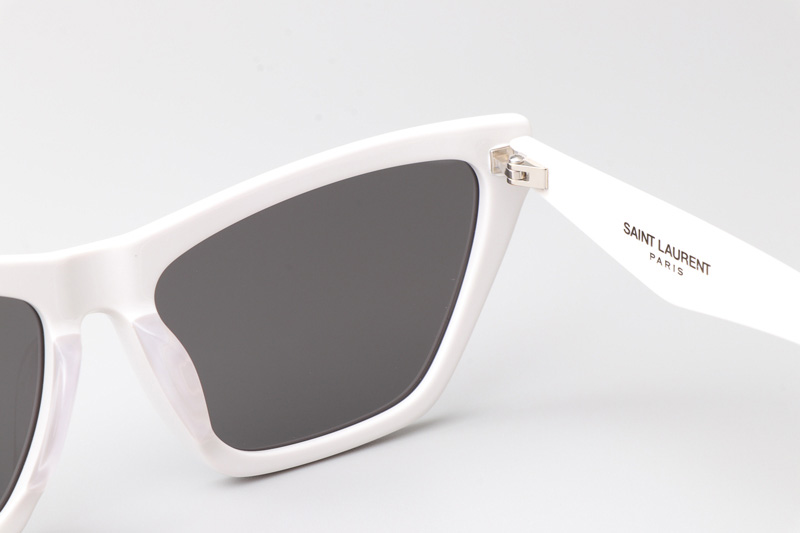 SLM103 Sunglasses White Gray