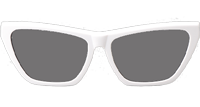 SLM103 Sunglasses White Gray