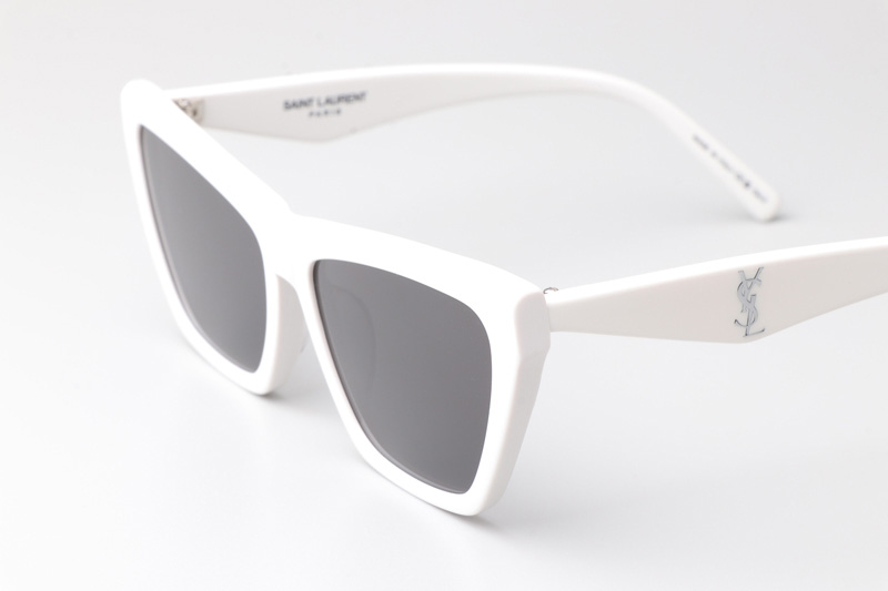 SLM103 Sunglasses White Gray