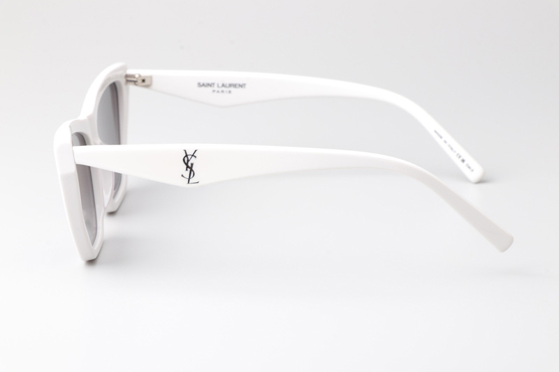 SLM103 Sunglasses White Gray