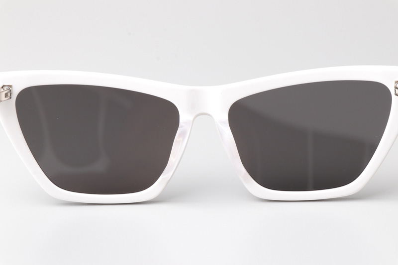 SLM103 Sunglasses White Gray