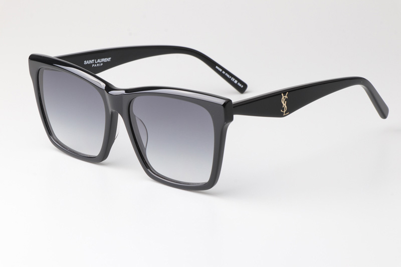 SLM104 Sunglasses Black Gradient Gray