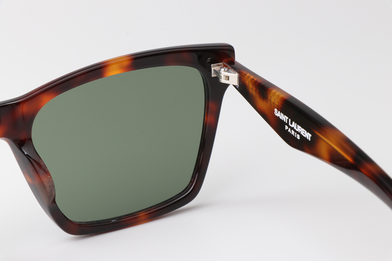 SLM104 Sunglasses Tortoise Green