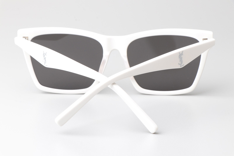 SLM104 Sunglasses White Gray