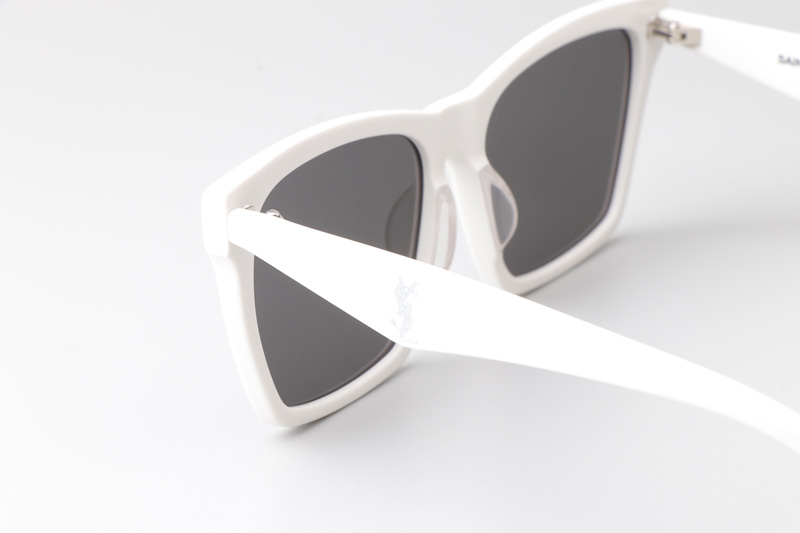 SLM104 Sunglasses White Gray