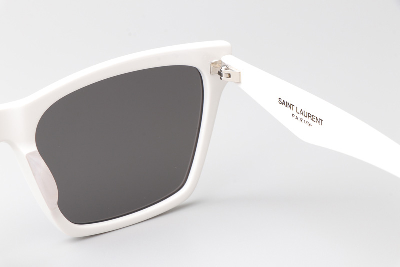 SLM104 Sunglasses White Gray