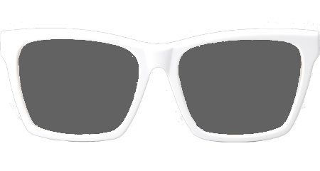 SLM104 Sunglasses White Gray