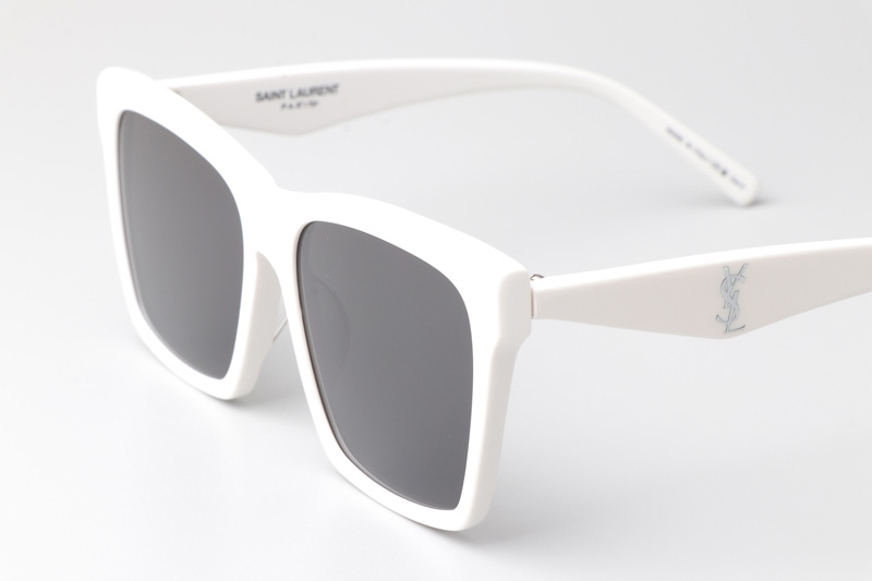 SLM104 Sunglasses White Gray